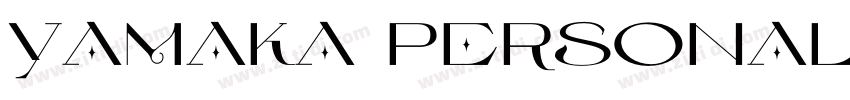 Yamaka Personal Used字体转换